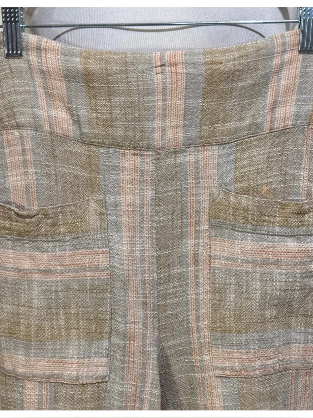Free People Moonlight Pull On Wide Leg Linen Blend Pants
